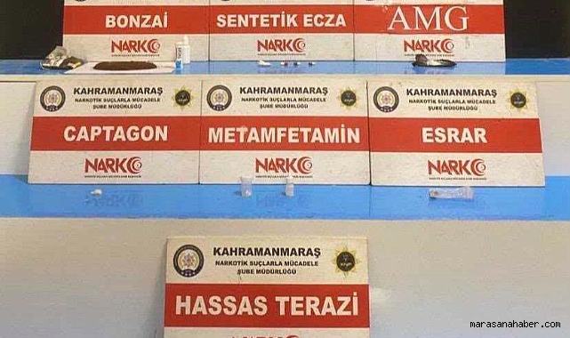 Kahramanmaraş'ta uyuşturucu tacirlerine darbe: 5 tutuklama!