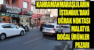 MARAŞLILARIN İSTANBUL'DAKİ DOĞAL PAZARI 