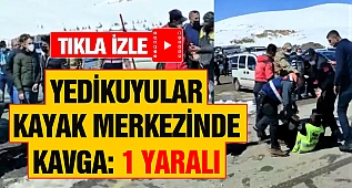 Yedikuyular Kayak Merkezinde Kavga: 1 Yaralı 